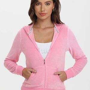 Classic JUICY COUTURE velour hoodie